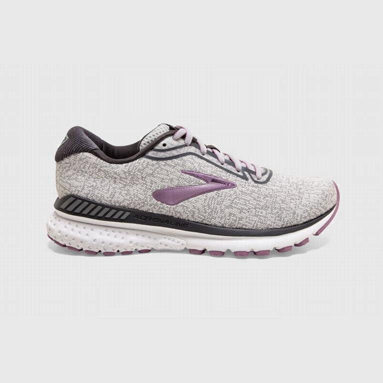 Ténis Brooks Adrenaline Gts 20 Sapatilhas De Corrida Para Estrada Mulher Branco/Cinzentas/Roxo (9610